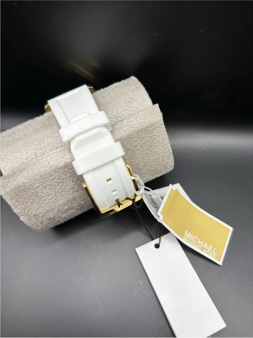 Michael Kors Gold and White MK Logo women’s Watch